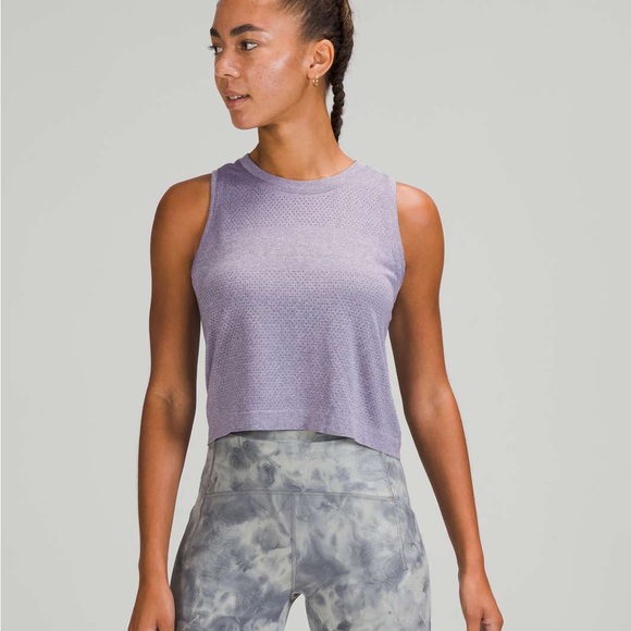 lululemon athletica Tops - 🆕 REFLECTIVE Lululemon Seawheeze 2021 Swiftly Breathe Crop Tank